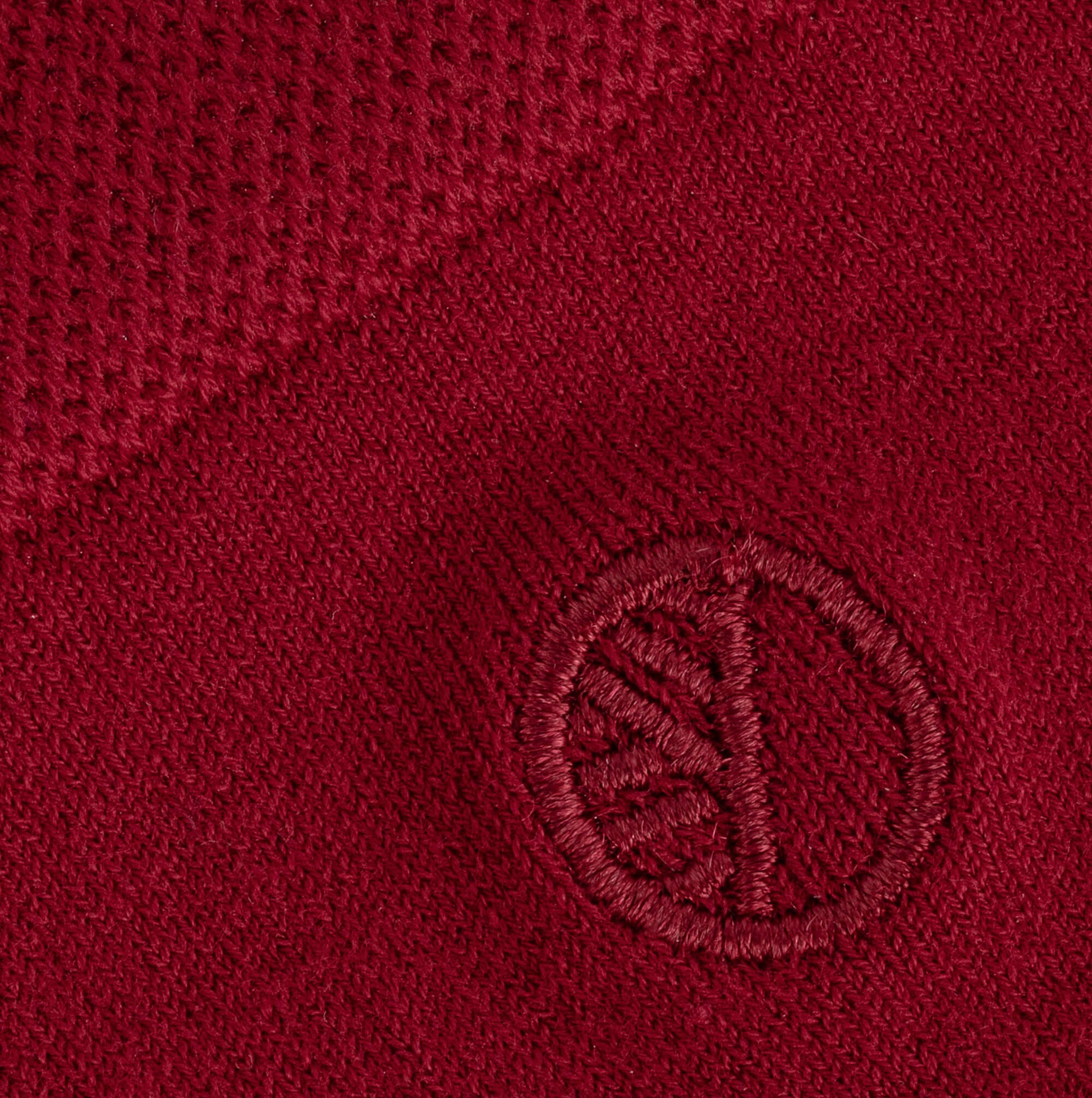 Red Mens Luxury Smart Socks Close Up