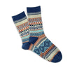 Aztec Fairisle Unisex Ankle Socks - Teal