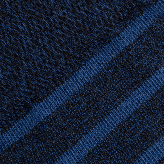 Navy Mens Stripe Sock Close Up