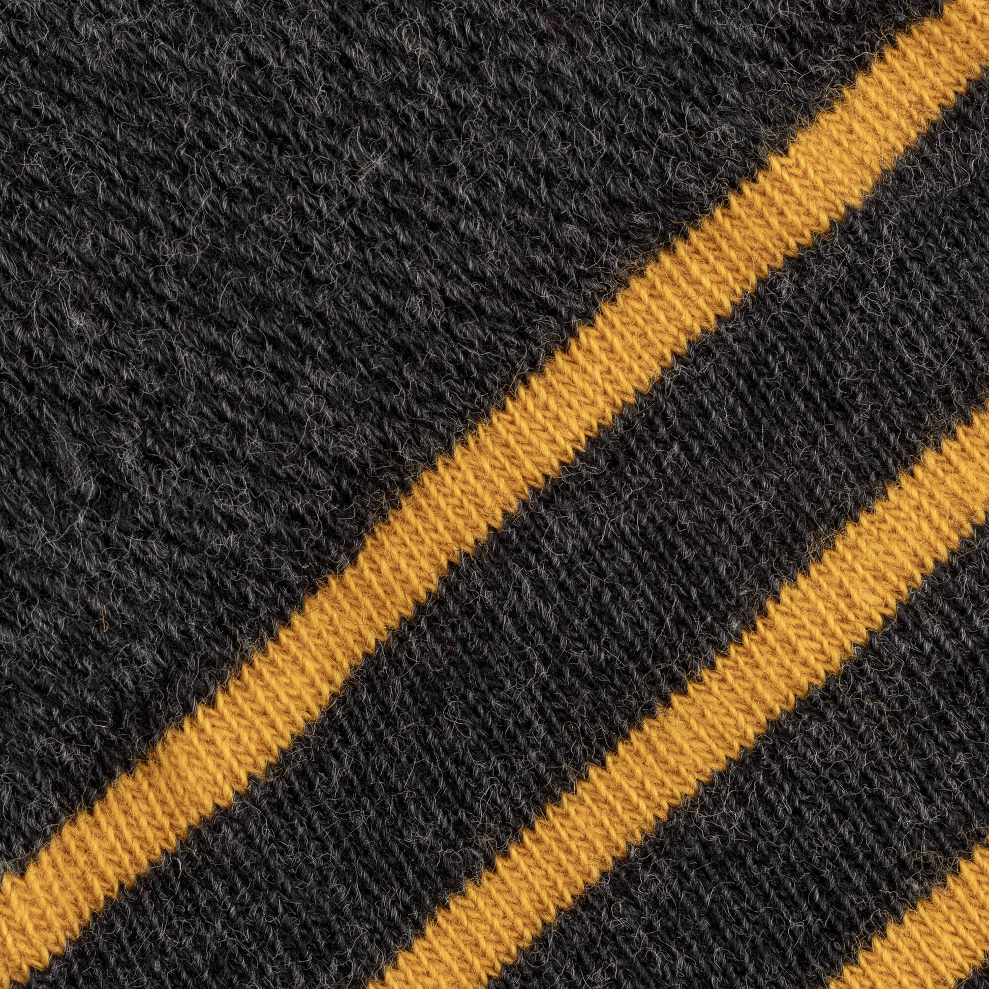 Yellow Mens Stripe Sock Close Up