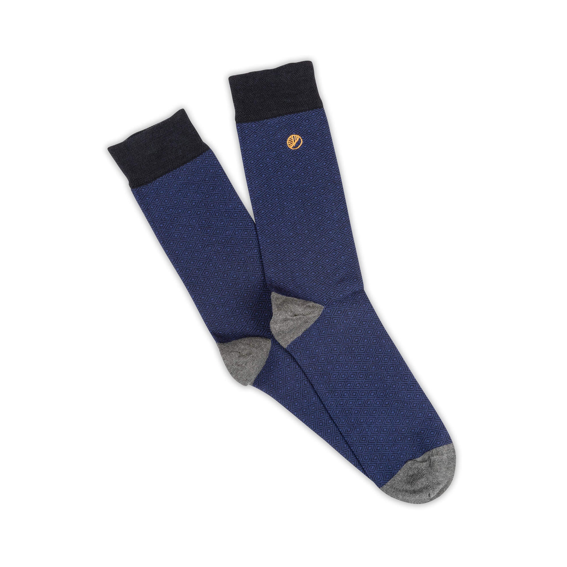 Mens Blue Geo Socks
