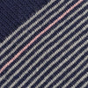 Navy Ticking Stripe Womens Close Up