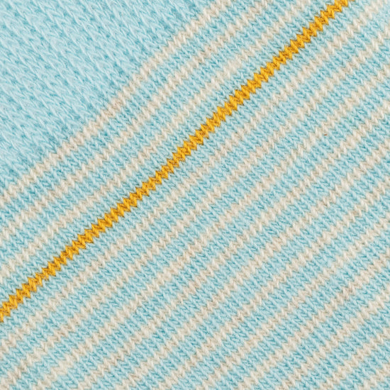 Aqua Ticking Stripe Womens Close Up