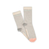 Women's 1 Pack Ticking Stripe Socks Grey
