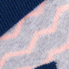 Baby Socks Zig Zag Grey Pattern