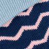 Baby Socks Zig Zag Navy Pattern