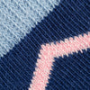 Kids Socks Zig Zag Pattern Navy