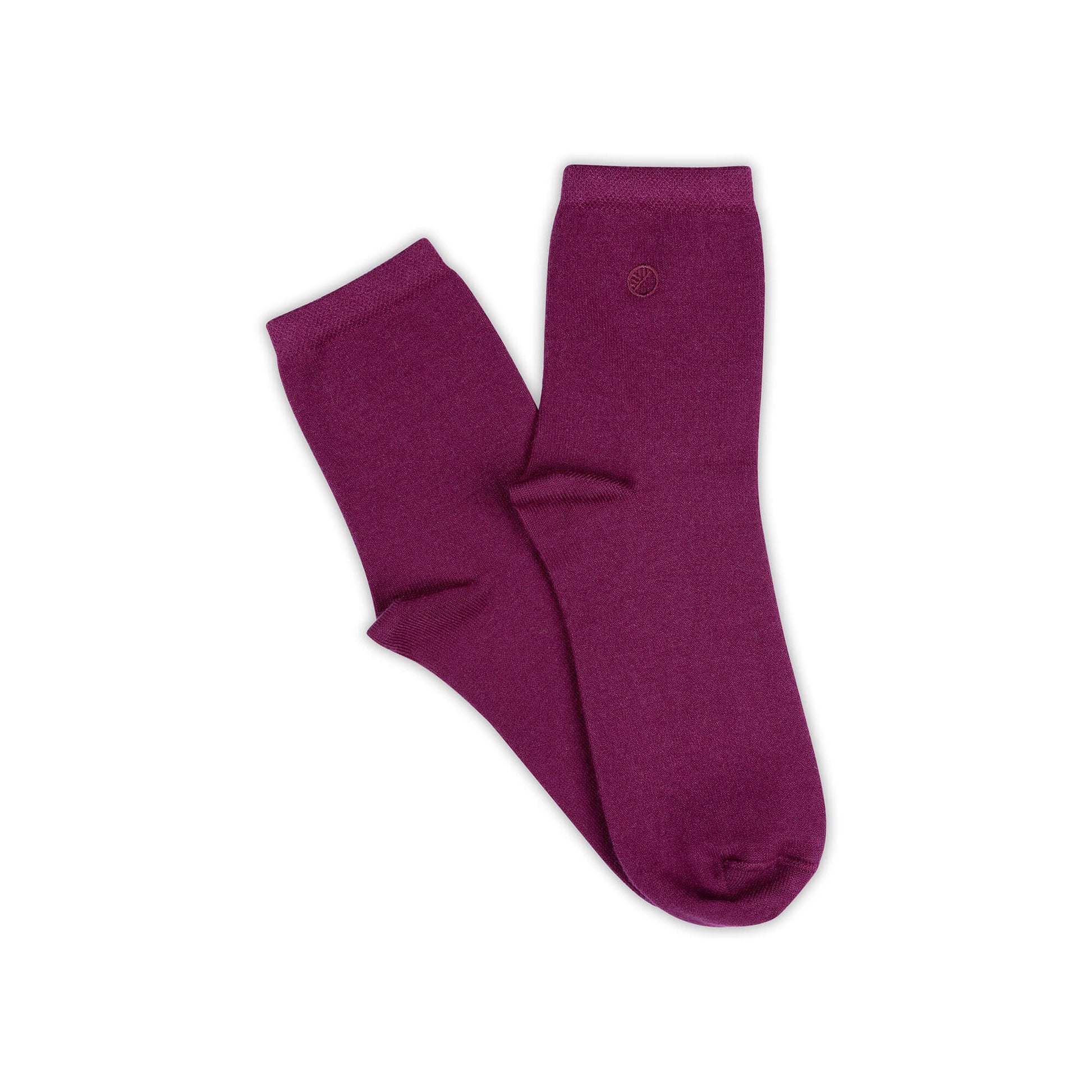 Women's Luxe Burgundy Socks