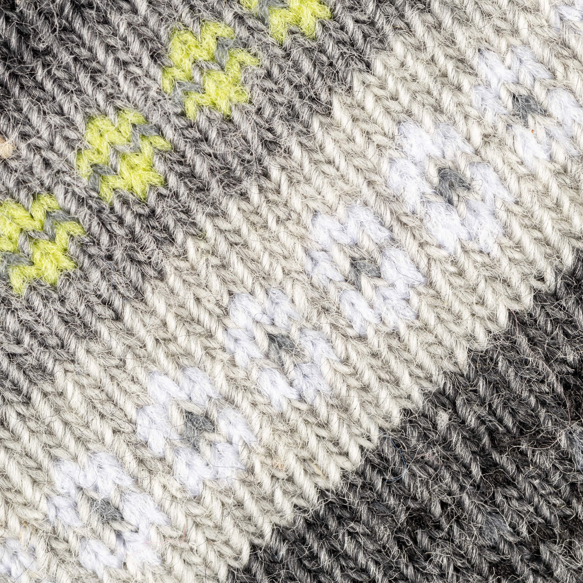 Kids Grey Fairisle Socks Pattern 1