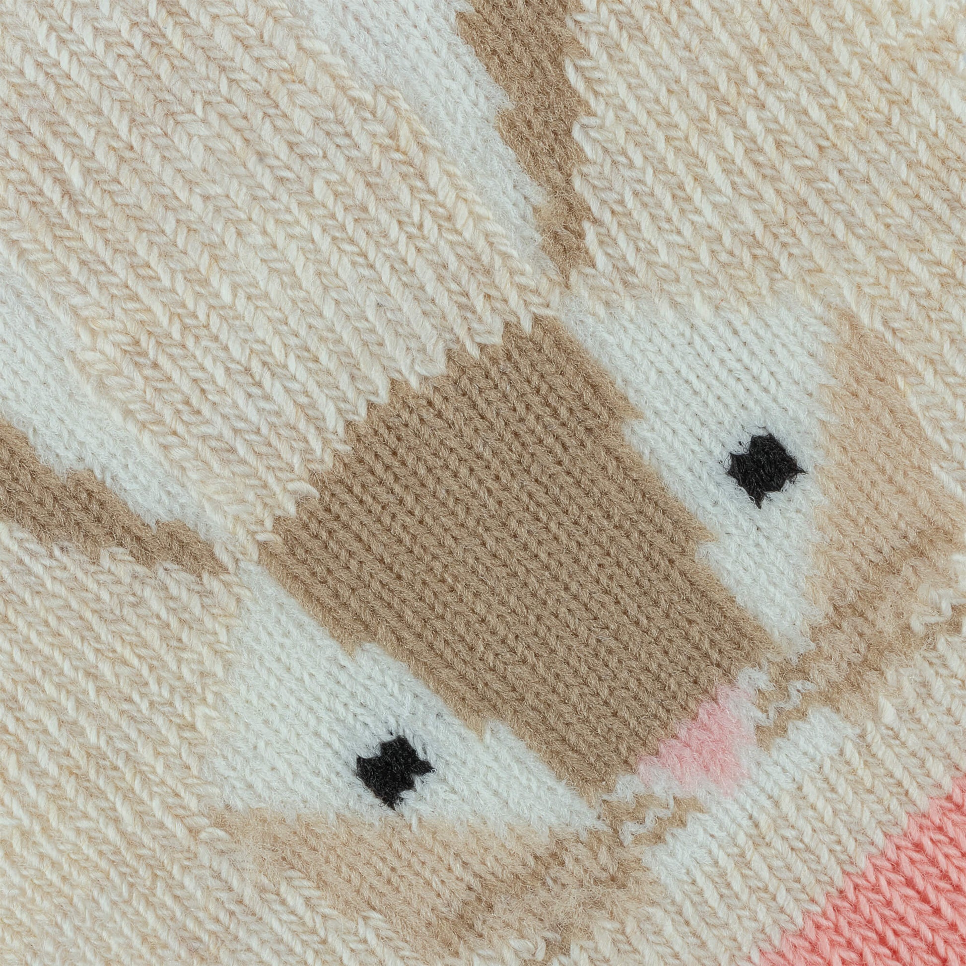 Geo Bunny Close Up - Baby Socks