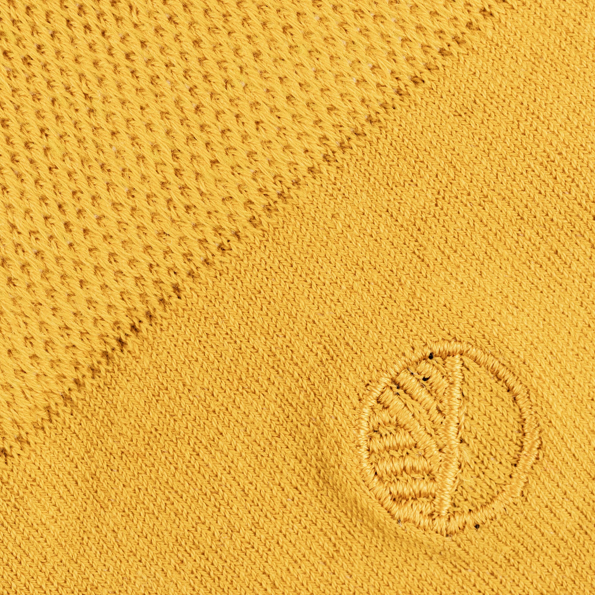 Yellow Mens Luxury Smart Socks Close Up