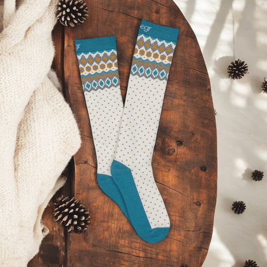 Fairisle Knee-High Kids Sock