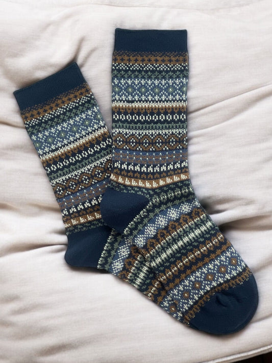 Micro Fairisle Navy Lifestyle