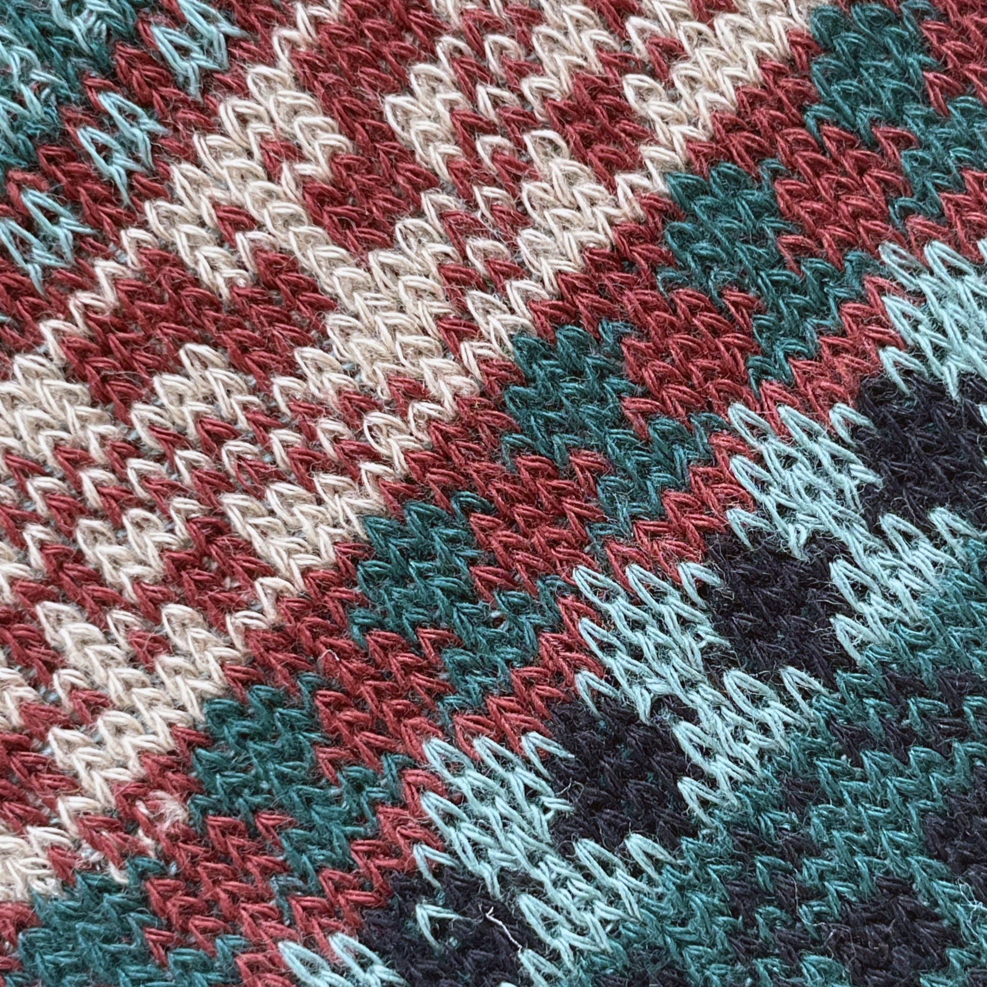 Aztec Fairisle Unisex Ankle Socks - Black Close Up