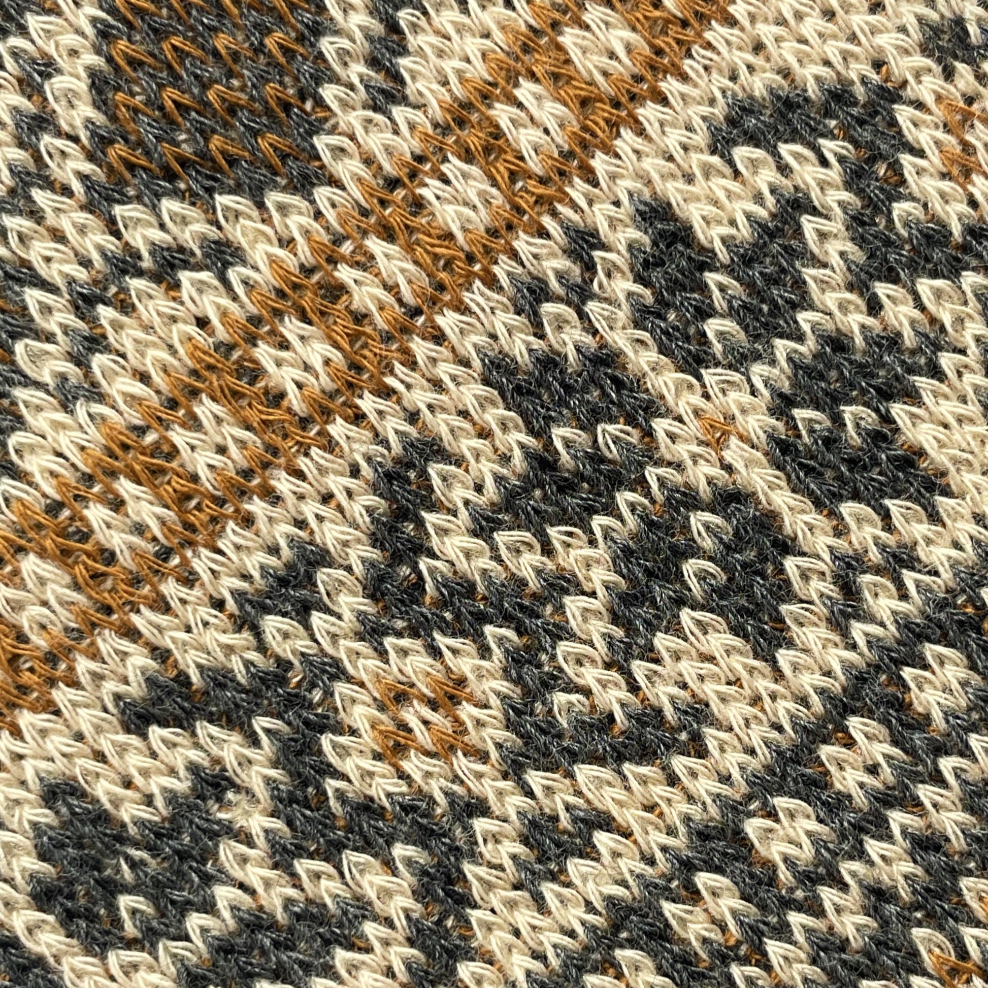 Traditional Fairisle Unisex Ankle Socks - Charcoal Close Up