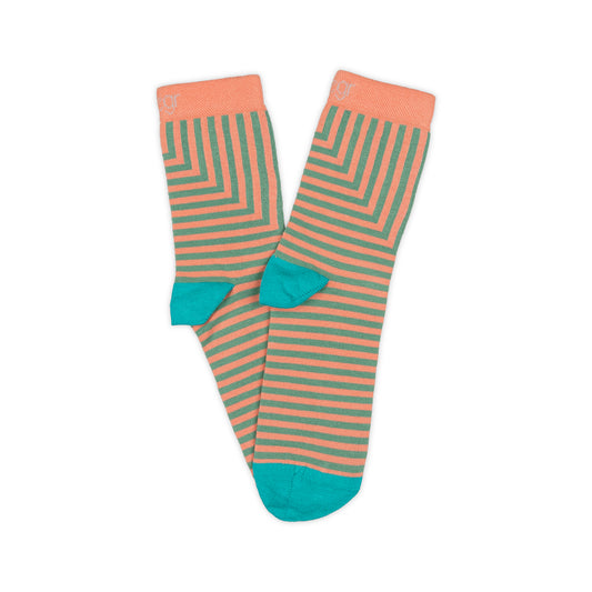 Angled Striped Women's Ankle Socks