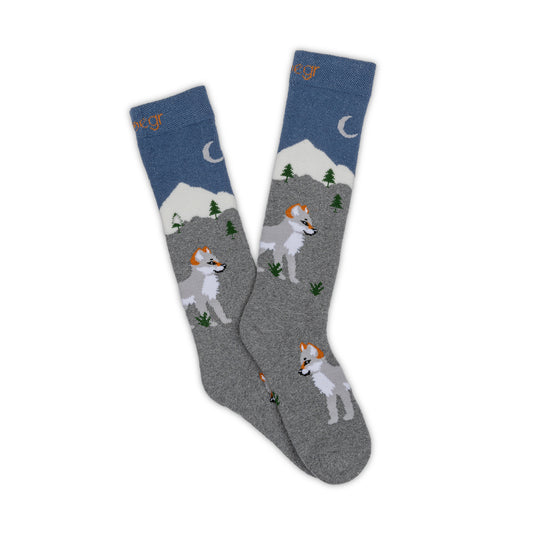 Kids Wolf Knee-High Socks
