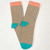 Angled Striped Women's Ankle Sock