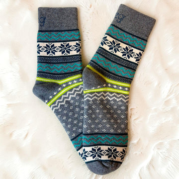 Fairisle Terry Ankle Socks