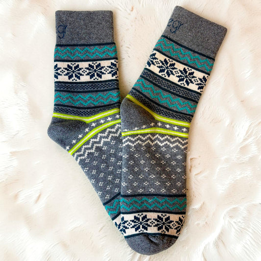 Fairisle Terry Ankle Socks
