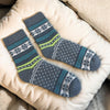 Fairisle Terry Ankle Women's Sock Teal - Lifestyle