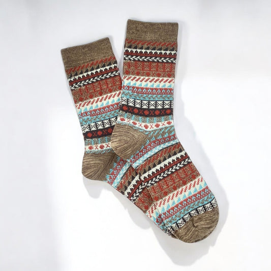 Geo Fairisle Unisex Ankle Socks