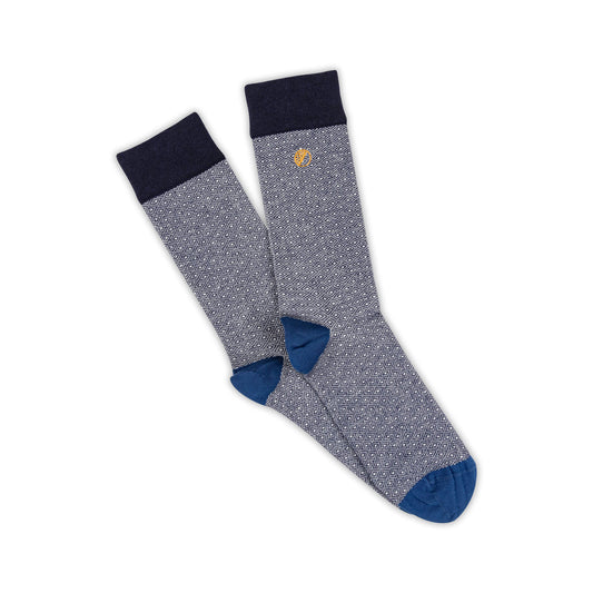 Mens Ecru Geo Socks