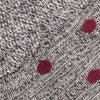 Grey Mens Spot Sock Close Up