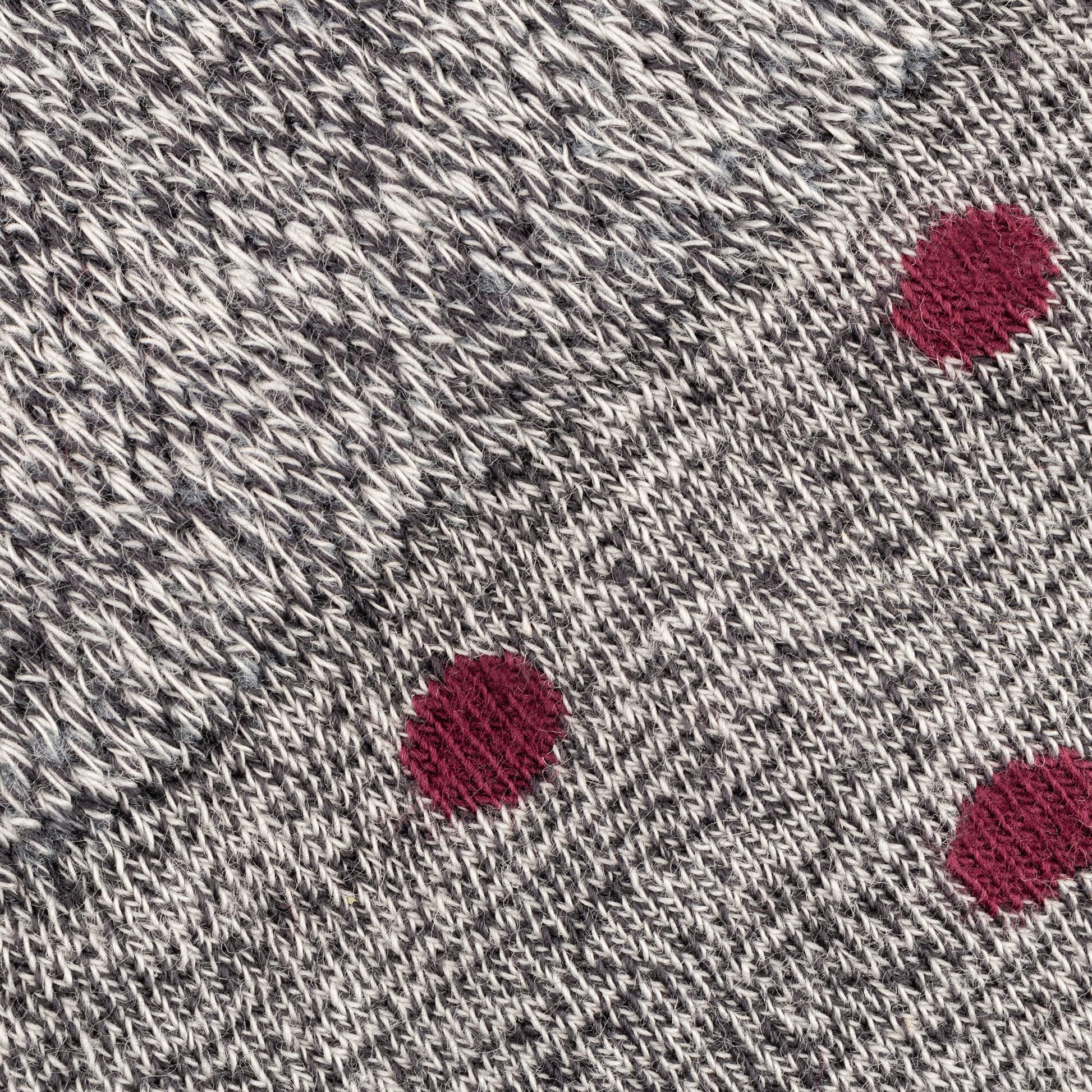 Grey Mens Spot Sock Close Up