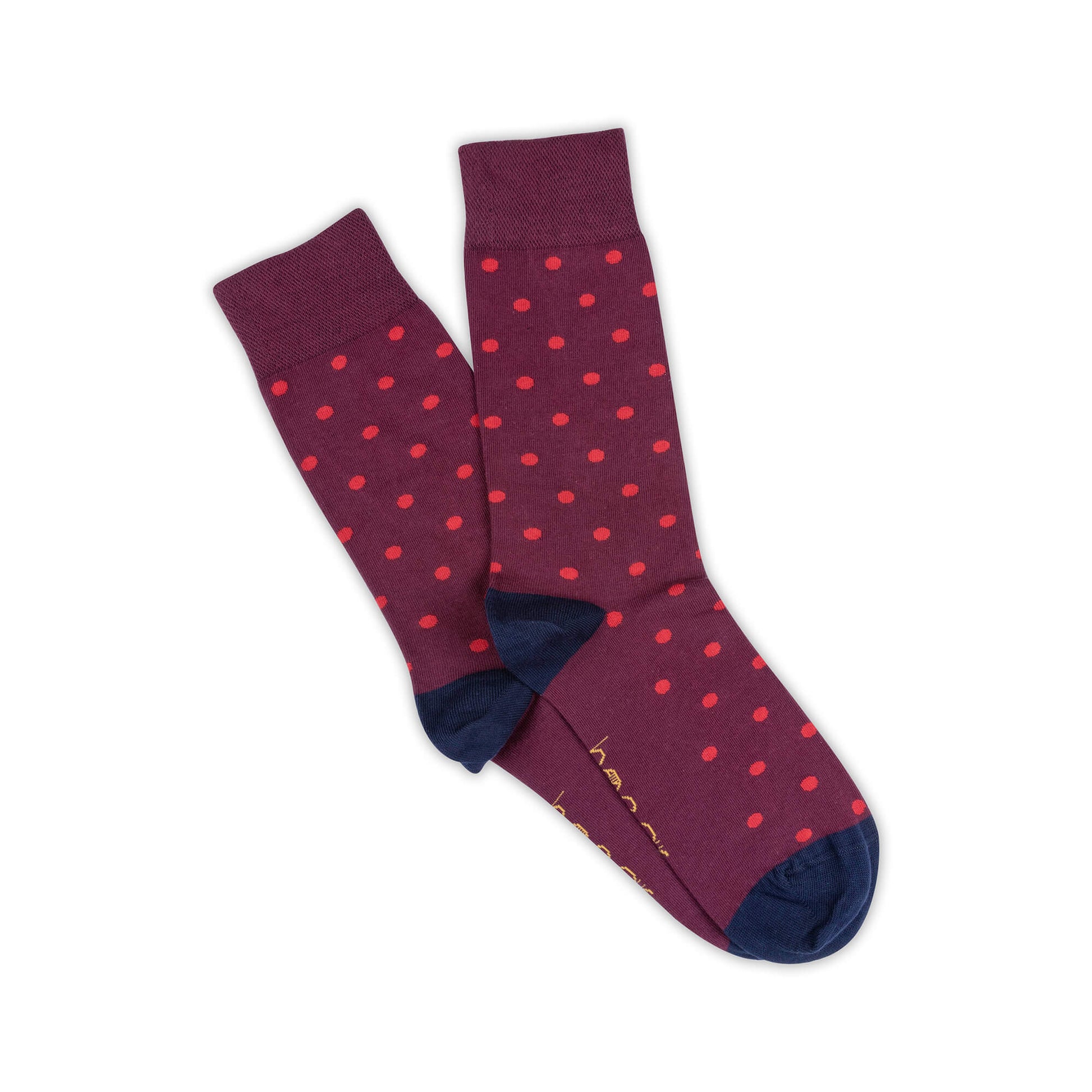 Red Mens Spot Sock