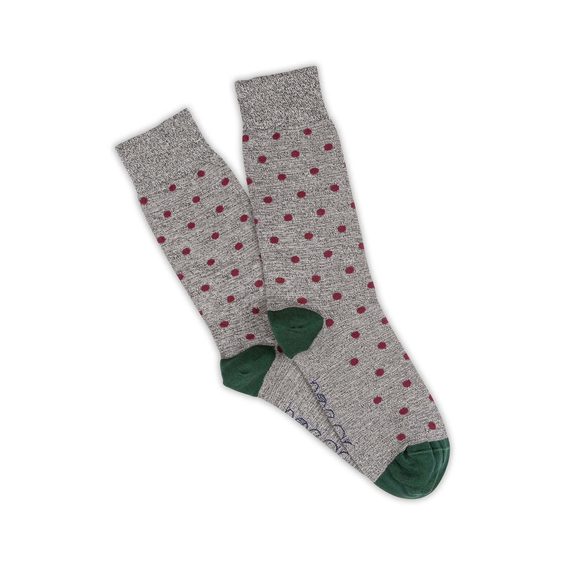 Grey Mens Spot Sock