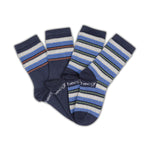 Kids Blue Fairisle Socks 2 Pack