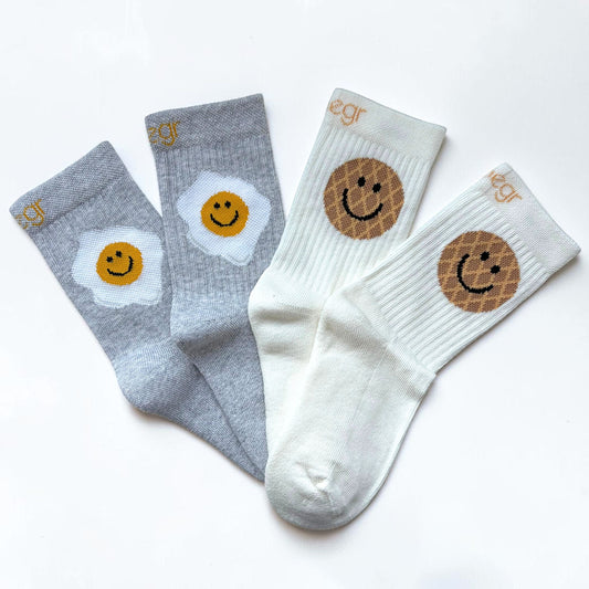 Kids Breakfast 2 Pack Sports Socks