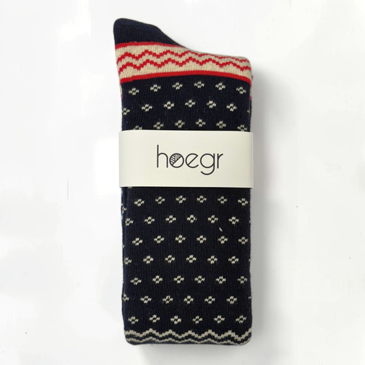 Fairisle Terry Knee High Socks