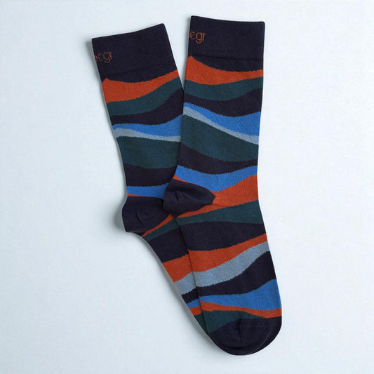 Men's Abstract Stripe Socks