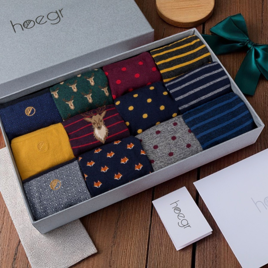 Men's Designers Choice: 12 Pack Sock Gift Box
