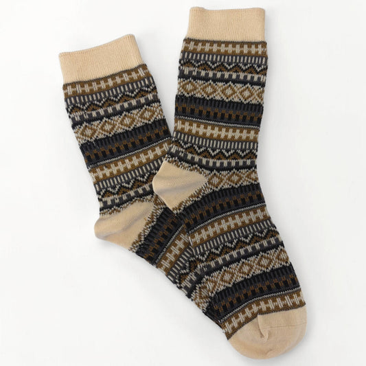 Modern Fairisle Unisex Ankle Socks