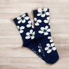 Monochrome Floral Women's Ankle Sock