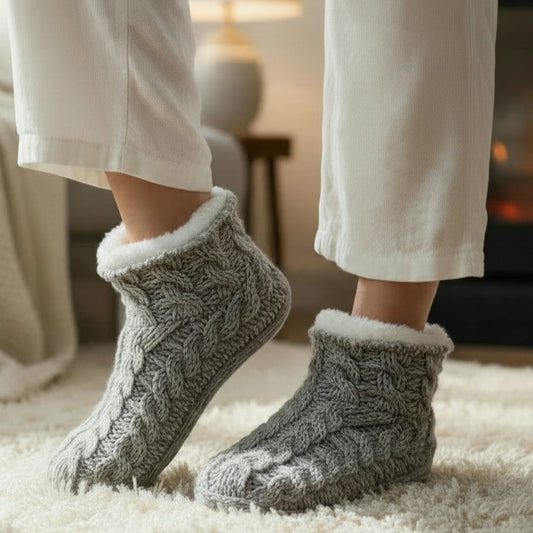 Cable Cropped Booties