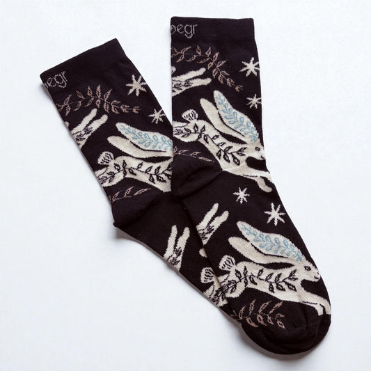 Scandi Hare Socks