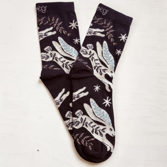 Scandi Hare Socks