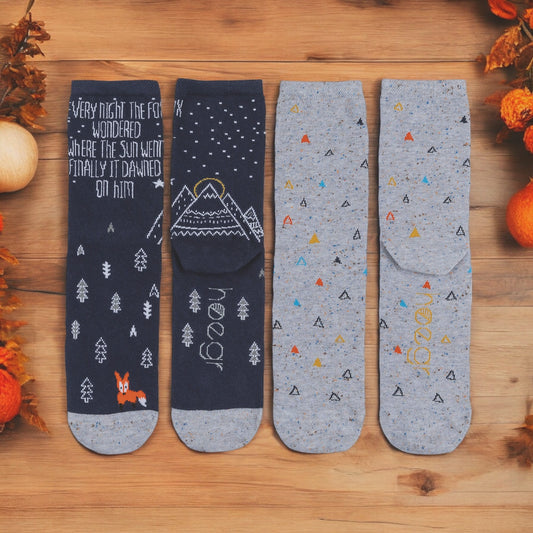 Silly Fox Socks 2 Pack Lifestyle