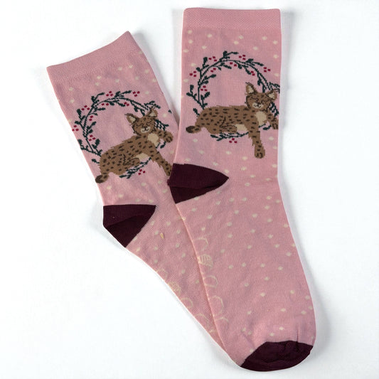 Sleepy Lynx Socks