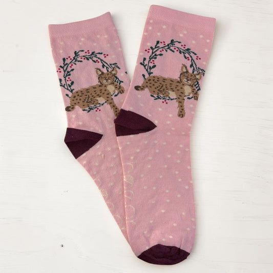 Sleepy Lynx Socks