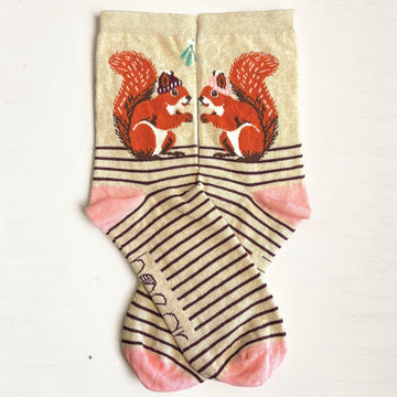 Winter Squirrel Socks