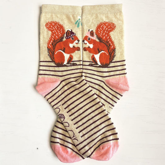 Winter Squirrel Socks