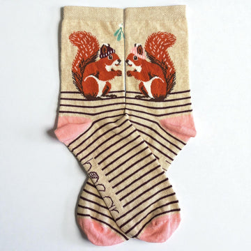 Winter Squirrel Socks