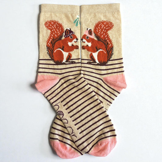 Winter Squirrel Socks