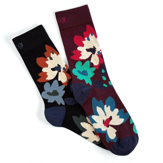 Men's Floral Ankle Socks