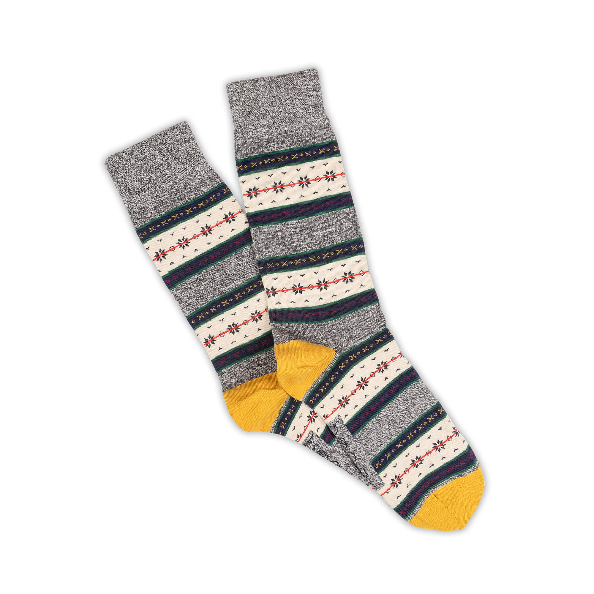 Mens Fairisle Socks - Micro Fairisle Socks - Hoegr Socks